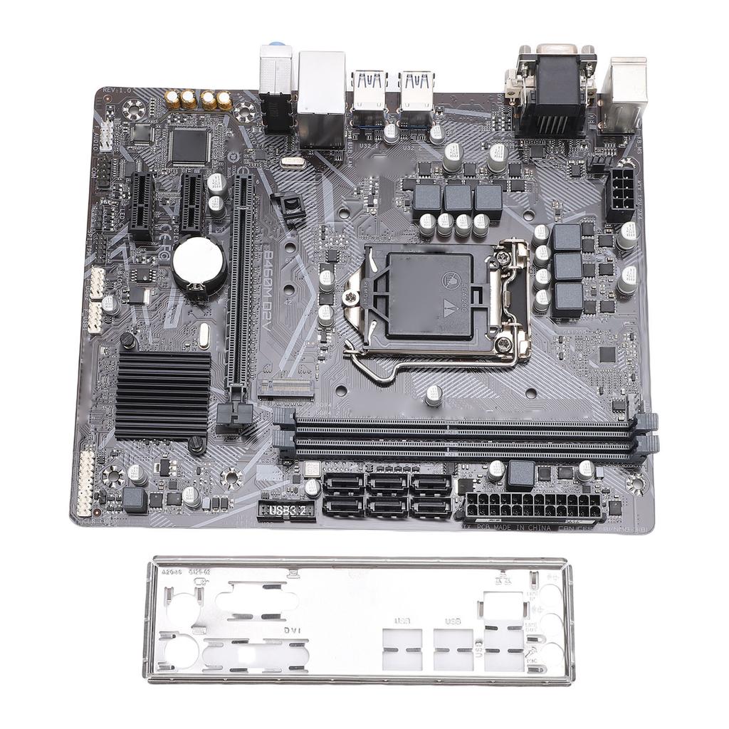 Материнская плата B460M D2V Поддержка сокета CPU LGA 1200 ATX Двухканальный слот DIMM DDR4 PCI E 3.0 Компьютерная материнская плата