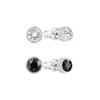 Swarovski Серьги Harley Series Круглые Хрустальные Черно-Белая Комбинация Родиевое Покрытие Женские серьги 5528506