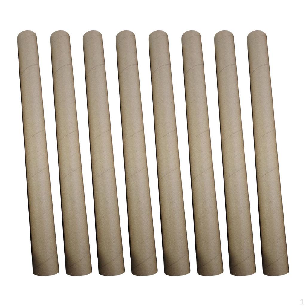 8 штук Почтовые тубусы Крафт-рулоны для рукоделия, рисования, хранения документов, Толстые