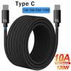 120 Вт 10 А быстрое зарядное устройство PD Dual USB C - Type C кабель для зарядки высокоскоростной передачи данных шнур для iPhone Samsung Mi Data шнур
