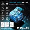 Yofidra 388VF 928VF перезаряжаемая литиевая батарея 22500 мАч 15000 мАч литий-ионная батарея для электрической цепной пилы дрели гаечного ключа электроинструмента