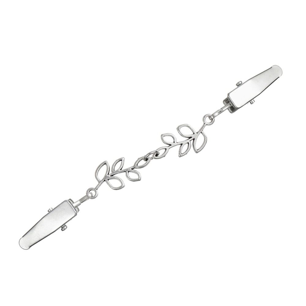 Alloy Cardigan Clip Geometric Sweater Clasp Retro Collar Clip Women