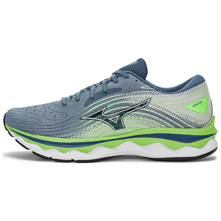 Mizuno Wave Sky 6 Удобная амортизация Нескользящая Износостойкая Низкие Повседневные Беговые Кроссовки Мужские J1GC220252