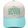 I SHAVED embroidered truck driver baseball cap color matching fun men's and women's casual sunshade dad hat