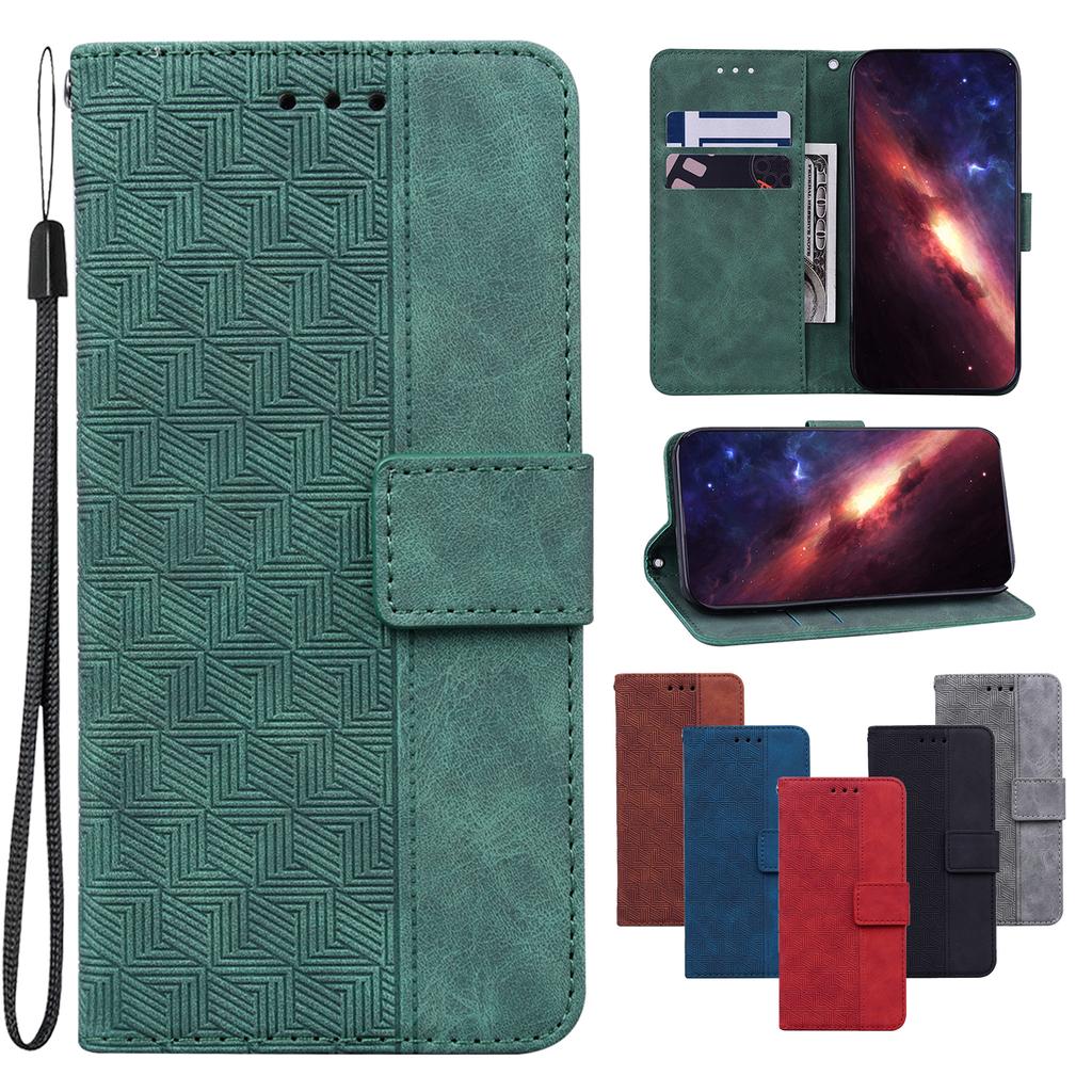 Чехол из геометрической тисненой кожи для Nokia XR21/G42/C12/C22/C32/G22/C31/X30/G60 с подставкой, отделениями для карт, чехлом-книжкой для Nokia C21 G11 Plus G300 G11