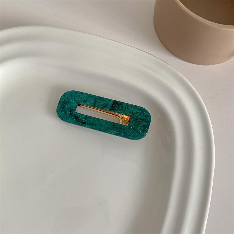 Французская ретро-заколка для волос «утконос» из ацетата — аксессуар для головного убора с челкой в корейском стиле