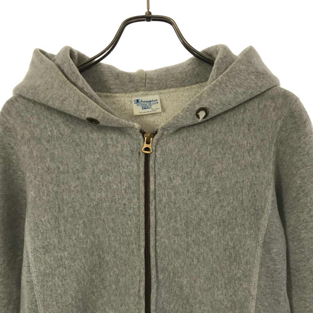 Champion Реплика монохромного синего свитшота с длинным рукавом Reverse Weave на молнии, мужской, б/у