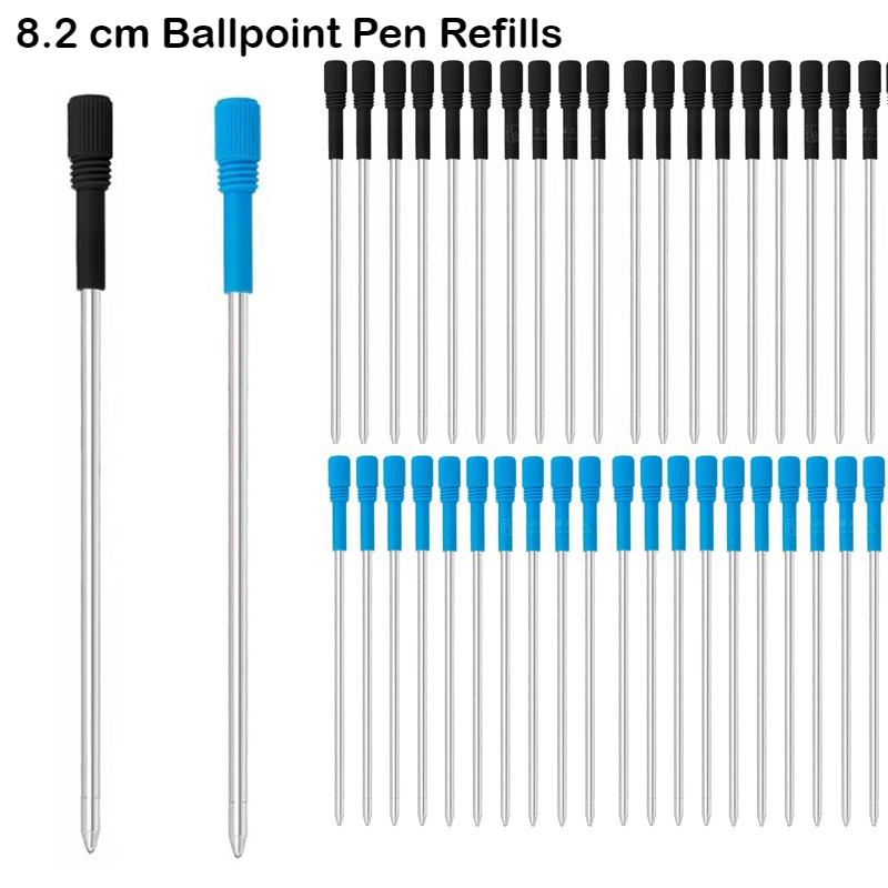 50/20/5 PCS Ballpoint Pen Refills 82mm Pen Refill Metal Blue Black Pen Refills Gifts Stationery School Office Supplies