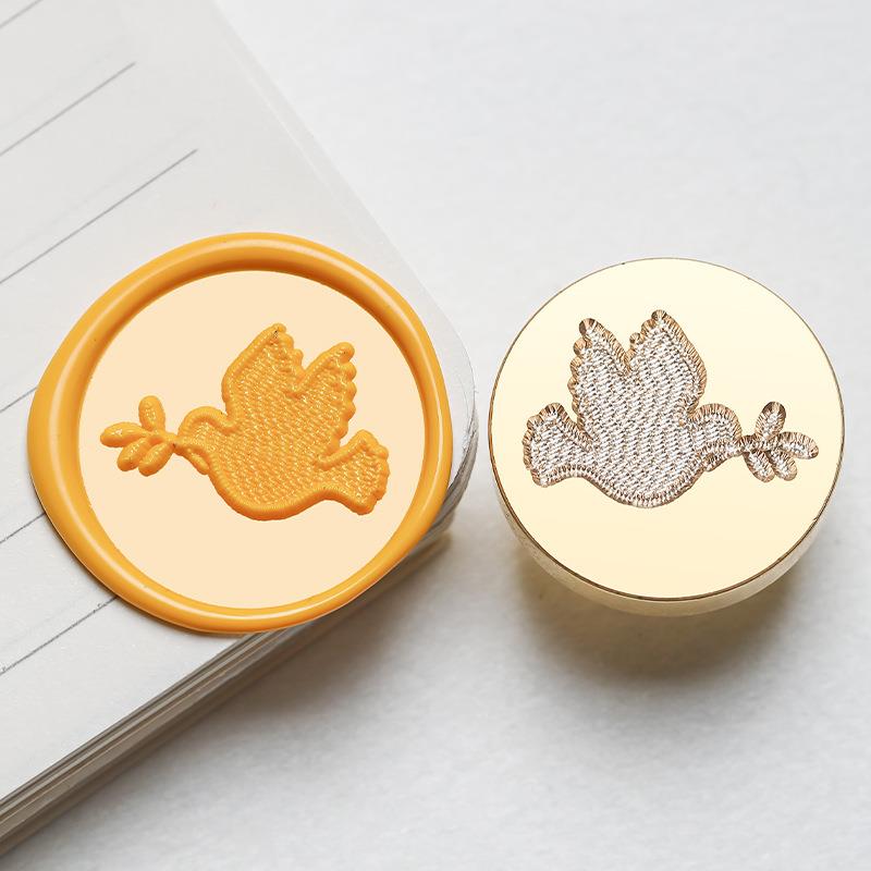 Plant Flowers Wax Seal Stamp Classic Sealing Wax Stamps Wedding Cards Decor Of Knit Rose Daisy Clover Tulips