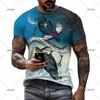 Punk Crow 3D Printed T-Shirt Dark Mighty Raven T Shirt For Men Casual Streetwear Women Tees Casual Birds Graphic Oversized Tops