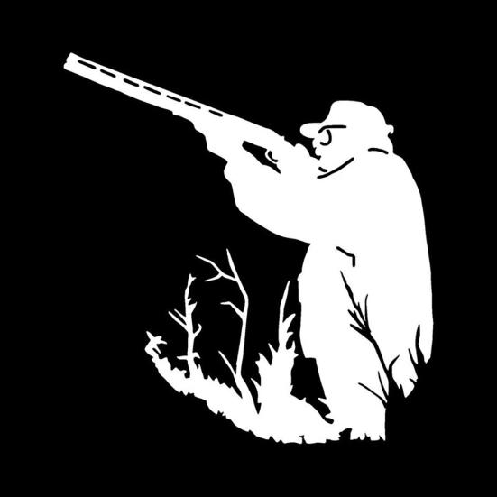 Hunter Hunting Car Sticker Reflective Vehicle Guitar Surfing