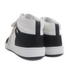 Excellent HERMES High cut sneakers inject White black leather mens 43.5 Used
