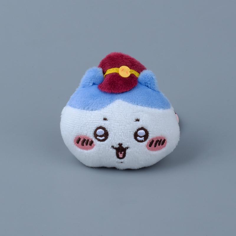 Chiikawa Train Conductor Hachiware Usagi Plush Brooch Toy Stuffed Doll Gift Kids