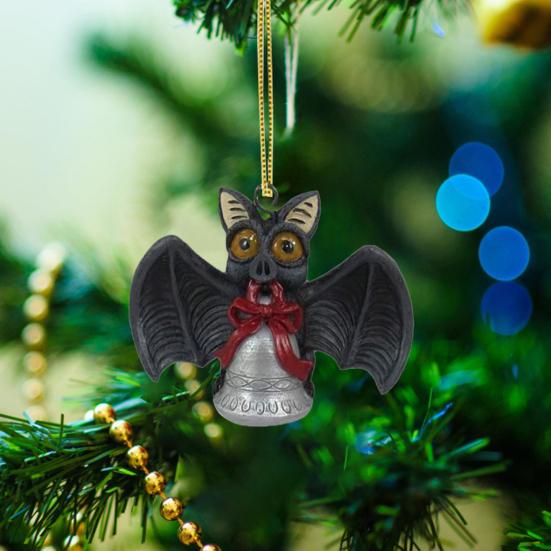 Хэллоуин Акриловые Подвесные Украшения Жуткий Террор Рождество 3D Скелет Черный Кот Снеговик Ворона Форма Многоразовый Праздничный Автомобиль Орнамент Идеальный