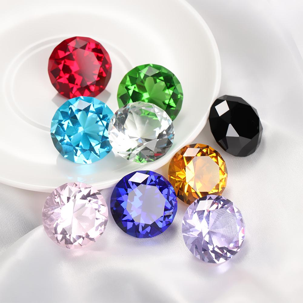 30mm Colorful Party Decoration Home Decor Table Confetti Crystals Diamond Clear Wedding Supplies
