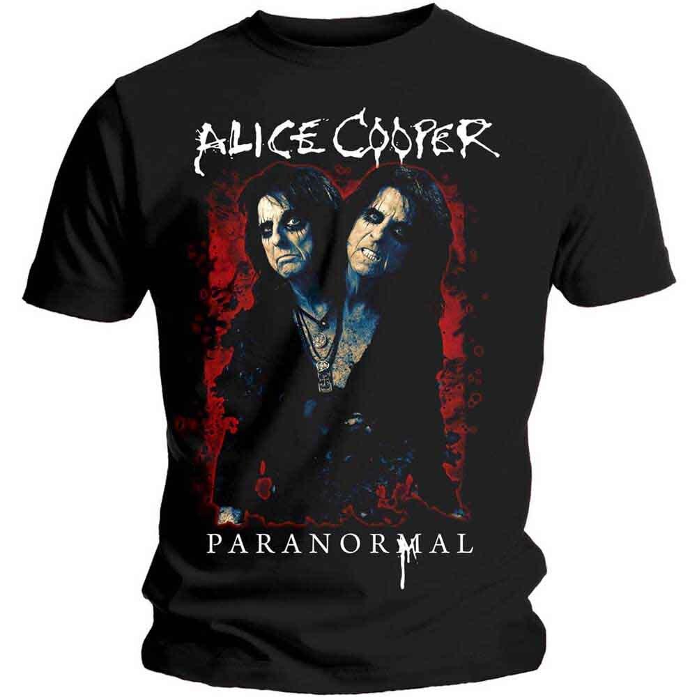 Alice Cooper Paranormal Splatter T-Shirt Black New Unisex T-Shirt