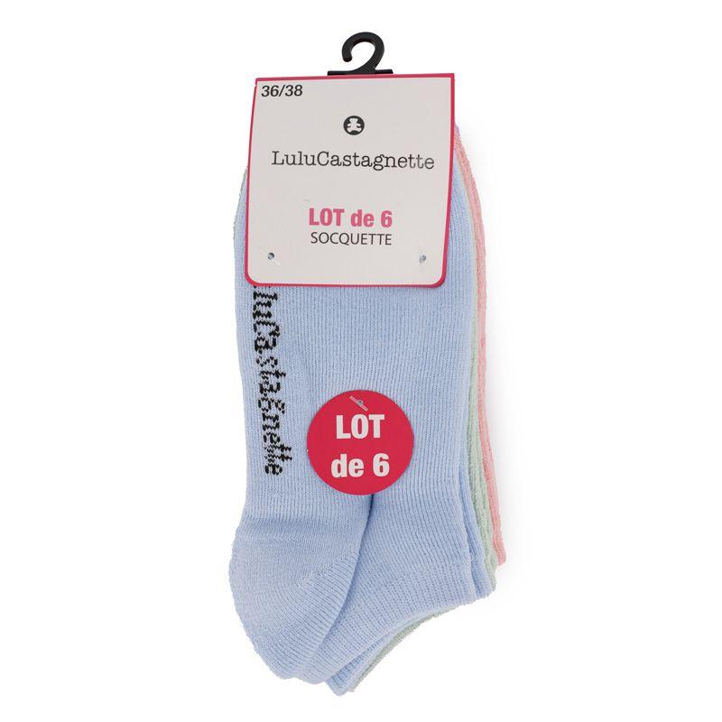 Pack of 6 Pepita Socks T 36/38 - 39/41 Woman LULU CASTAGNETTE