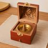 3.66x6.69in Wooden Incense Censer Red Desktop Incense Holder Pyramid Incense Burner  Study Room