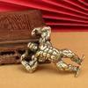Brass Muscle Gorilla Ornament Vintage Old Pure Copper Bodybuilding Muscle King Kong Orangutan Animal Tabletop Ornament