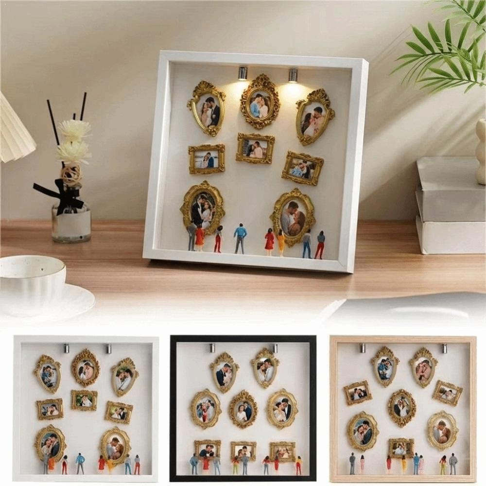 DIY Мини-музей Силуэтная коробка Креативная миниатюрная фоторамка Подарок на День святого Валентина
