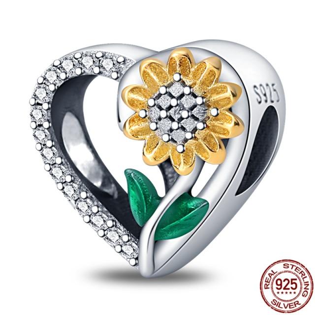 Charm Plata De Ley 925 Suitable Bracelet 925 Sterling Silver Kitten Galaxy Series Beaded Women's Diy Jewelry