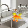 Забавный держатель для губок для мытья посуды, 3D-печатный круглый подставка для губок с дренажем, держатель для губок на столешницу для кухонной раковины в ванной