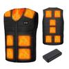 YORIYOI Electric Heated Vest with 12 Heating Independent Front and Rear Temperature Made In 3 Temperature Heater Vest for Cold and Electric Heated