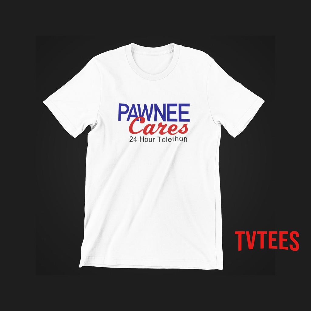 Parks and Recreation Pawnee Cares Telethon T-Shirt and kids tshirt – 100% Cotton Unisex Tee