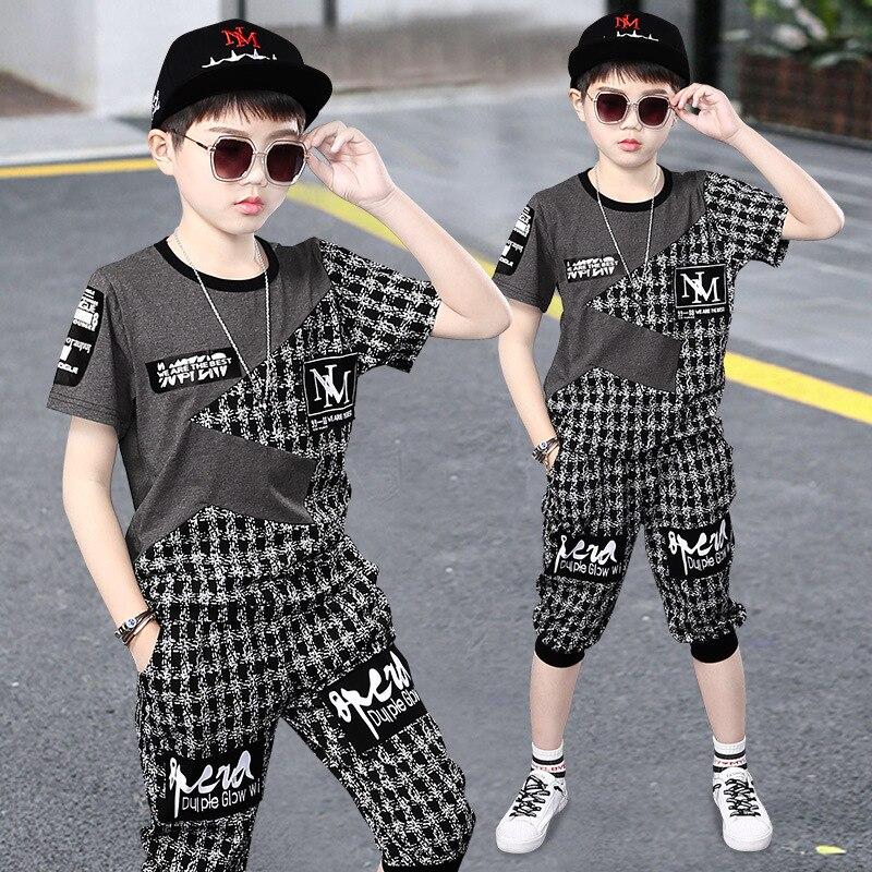 Teen Boys Clothing Sets Summer Boys Clothes Casual Outfit Kids Tracksuit for Boys Sport Suit Children Clothing