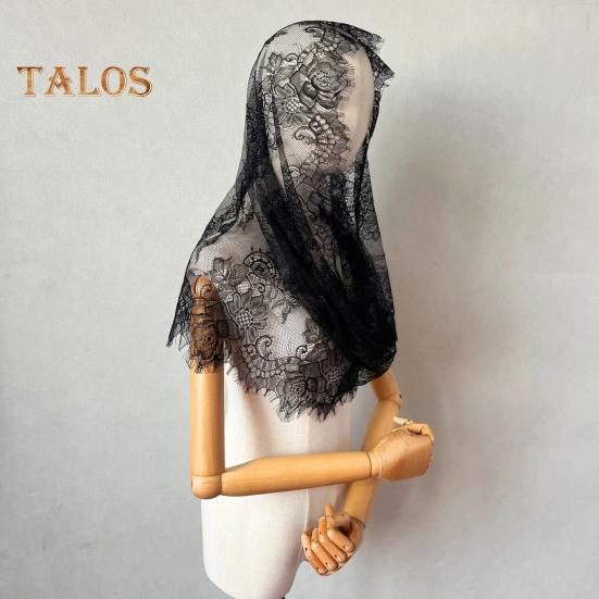 Кружевная фата невесты, прозрачная кружевная тонкая мантилья, цветочная вышивка, чистый цвет, традиционная святая, винтажная, свадебная, выпускной, для особых случаев, головной убор