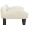 Dog Bed Cream 70 x 40 x 24 cm Velvet