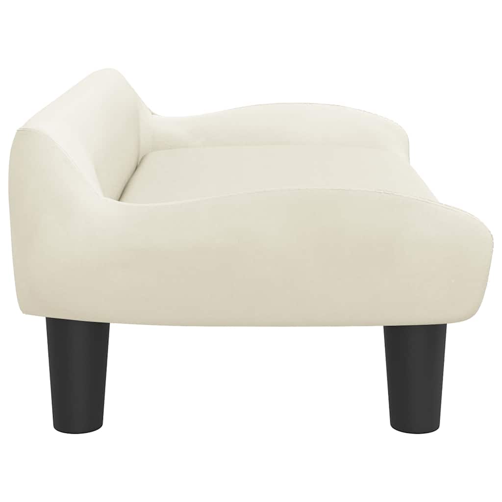 Dog Bed Cream 70 x 40 x 24 cm Velvet
