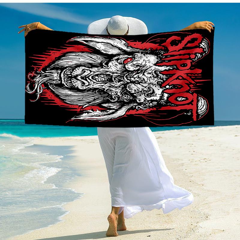 Slipknot Fashion Beach Towel: Ideal for Summer Adventures Soft, absorbent and quick drying suitable for swimming and bathing