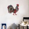 Art Rooster Wall Hanging Decoration Colorful Background Pendant  Bedroom