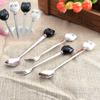 Stainless Steel Cartoon Spoons Cute Cat Coffee Spoon Tea Fork Tool