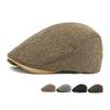 Мужской берет Британский винтажный кепи Осень Зима Кепка вперед
