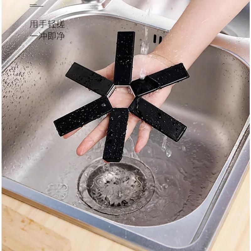 Для горячих кастрюль и сковородок Кухонные принадлежности Складные подставки под горячее Подставки под сковородки Прихватки для кастрюль Устойчивые подставки