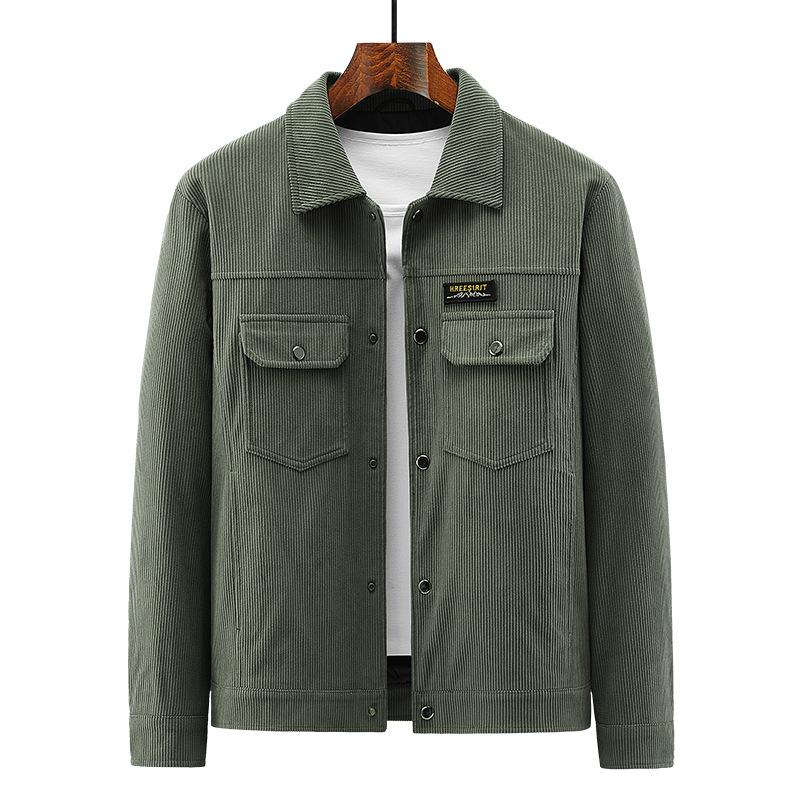 Autumn Jacket Men's Jacket Spring and Autumn Fashion Casual Lapel Tooling Men's Top