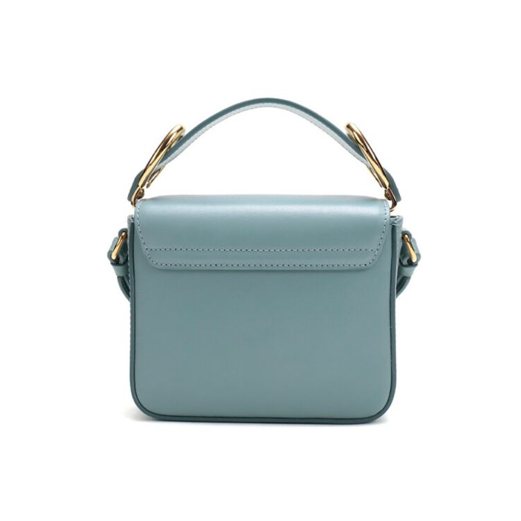 Chloé Mini Handbag With Gold Hardware In Light Blue Women handbags CHC19US193A3744L