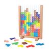 ARTEC MiraTOY Colorful Tet Puzzle 21718 Miratoy Age 4 and Up Comes with a Workbook Drop Puzzle Clear Spatial Awareness Shape Spacing Color Sense