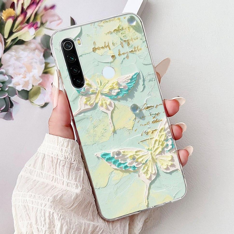 6.3" Silicone Case For Xiaomi Redmi Note 8 Soft TPU Cute Patterned Cover Case For Redmi Note 8  Note8 Protective Shell Bumper