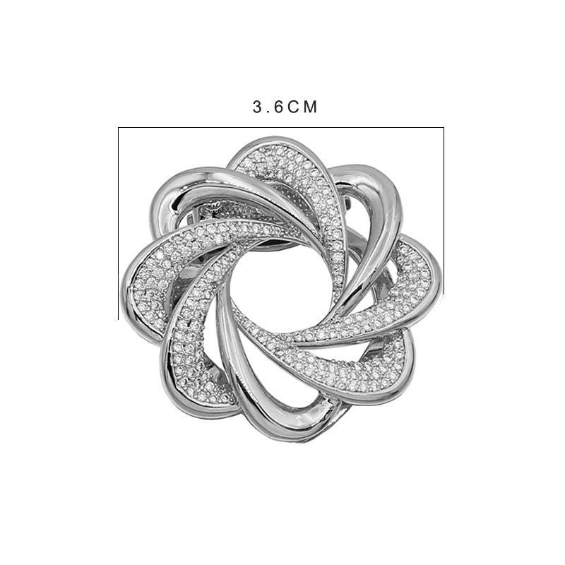 High-End Dual-Purpose Flower Brooch & Scarf Buckle Corsage Pin