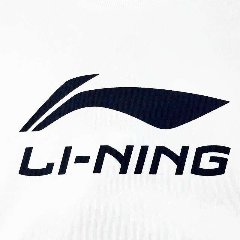 Li-Ning Модная Свободная Хлопковая Дышащая Удобная Универсальная Толстовка с Круглым Вырезом Повседневный Спортивный Костюм YTLV113-3+AKLUHH2-2