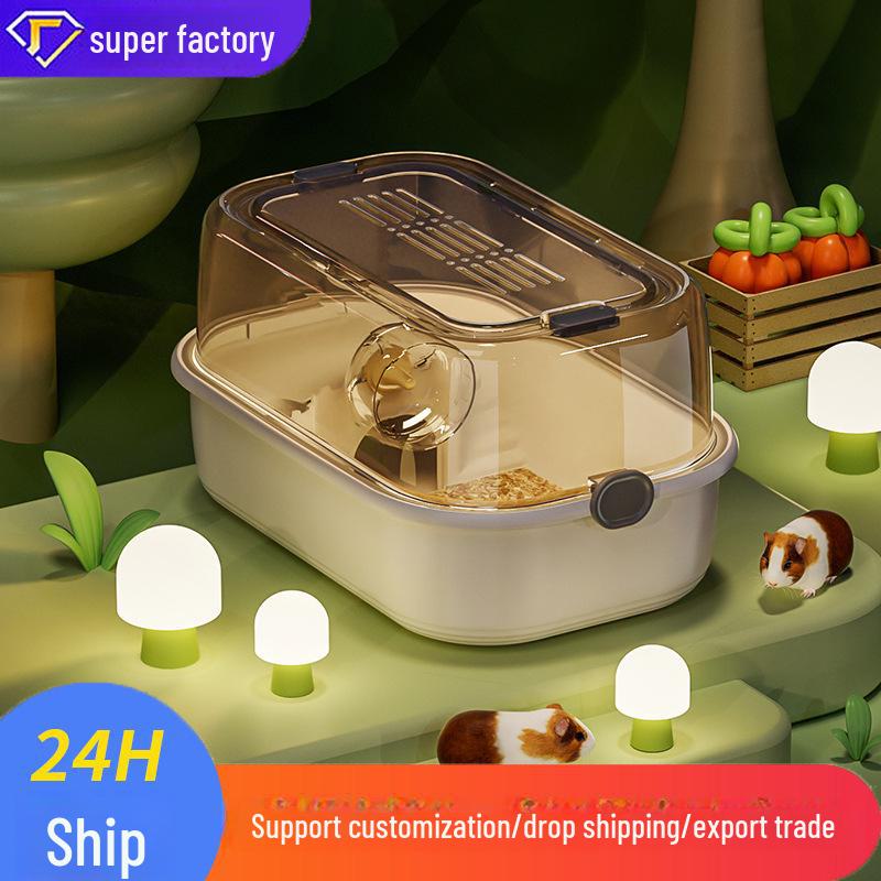 Прозрачная панорамная клетка для хомяков — просторная роскошная вилла для небольших домашних животных