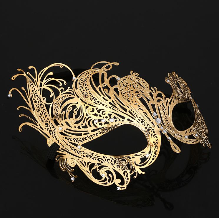 Маска принцессы на пол-лица со стразами - Гламурная маска на глаза для Хэллоуинского бала