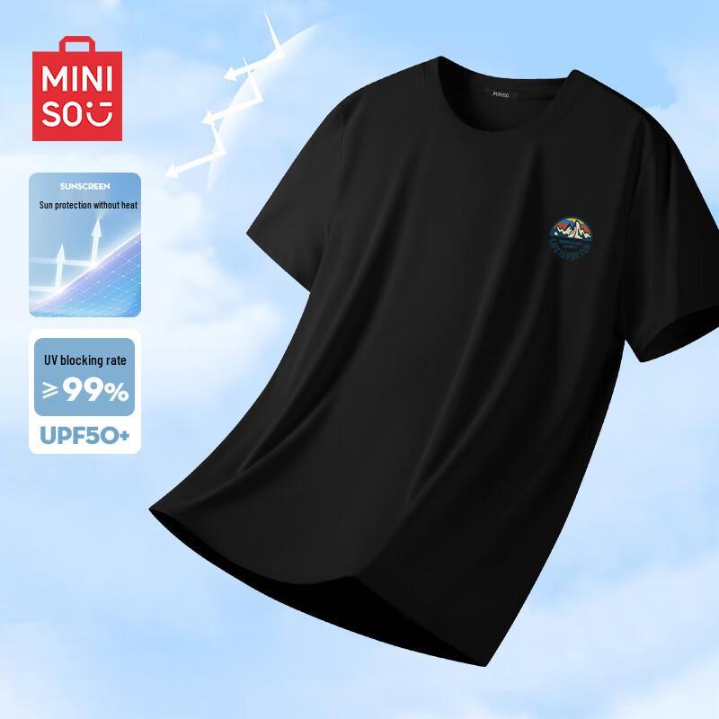 MINISO Men's Quick-Dry Sun Protection Lightweight T-Shirt
