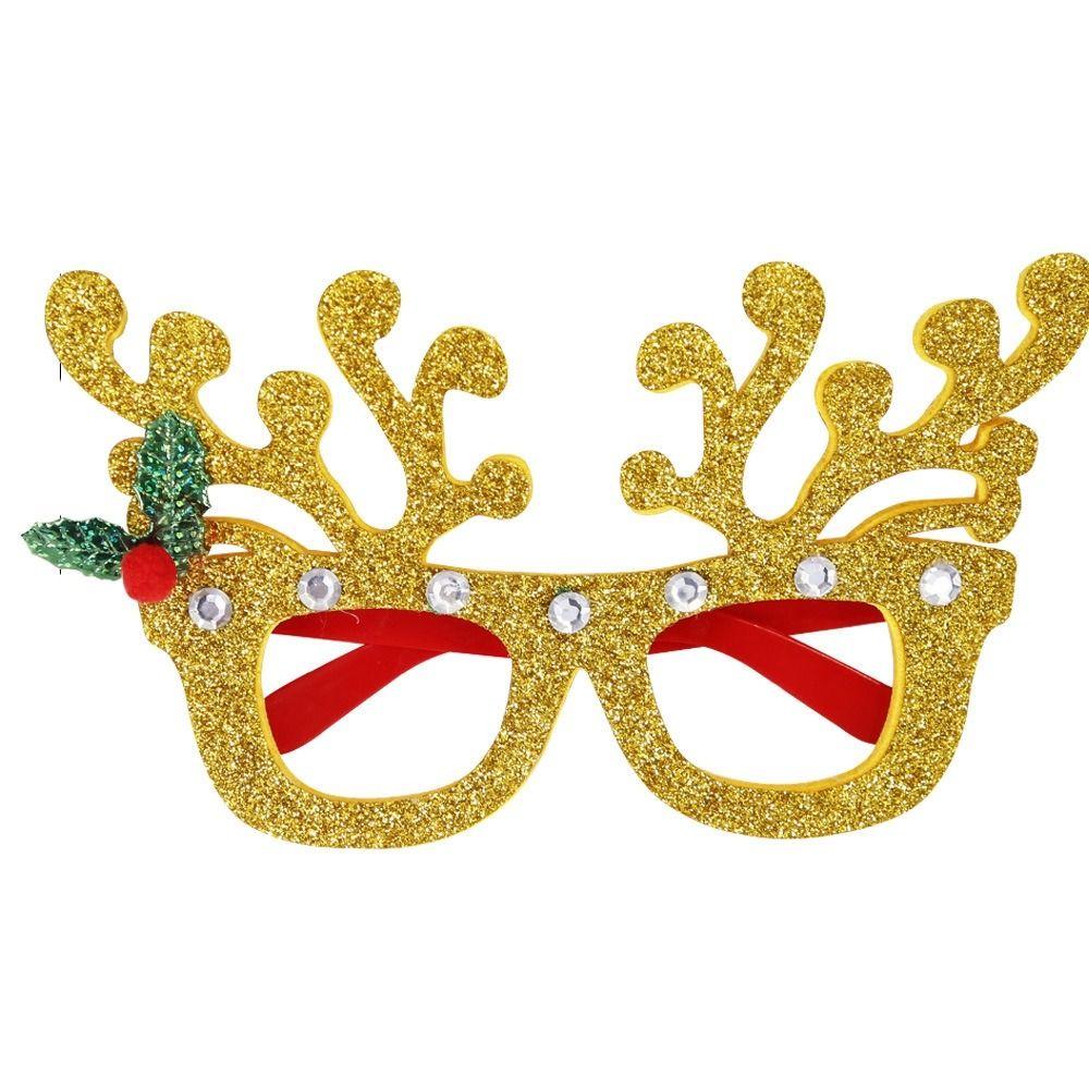 Party Decorations Christmas Frame Glasses Christmas Decorative Glasses Santa Claus Eyeglasses