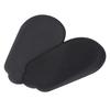 2 Pairs Black PU Heel Pads Foot Protecting Shoe Inserts Heel Shoe Cushions