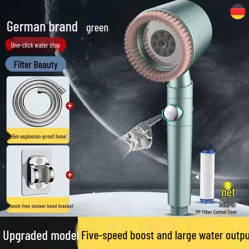 Мощная ручная душевая лейка-лотос под давлением с фильтром