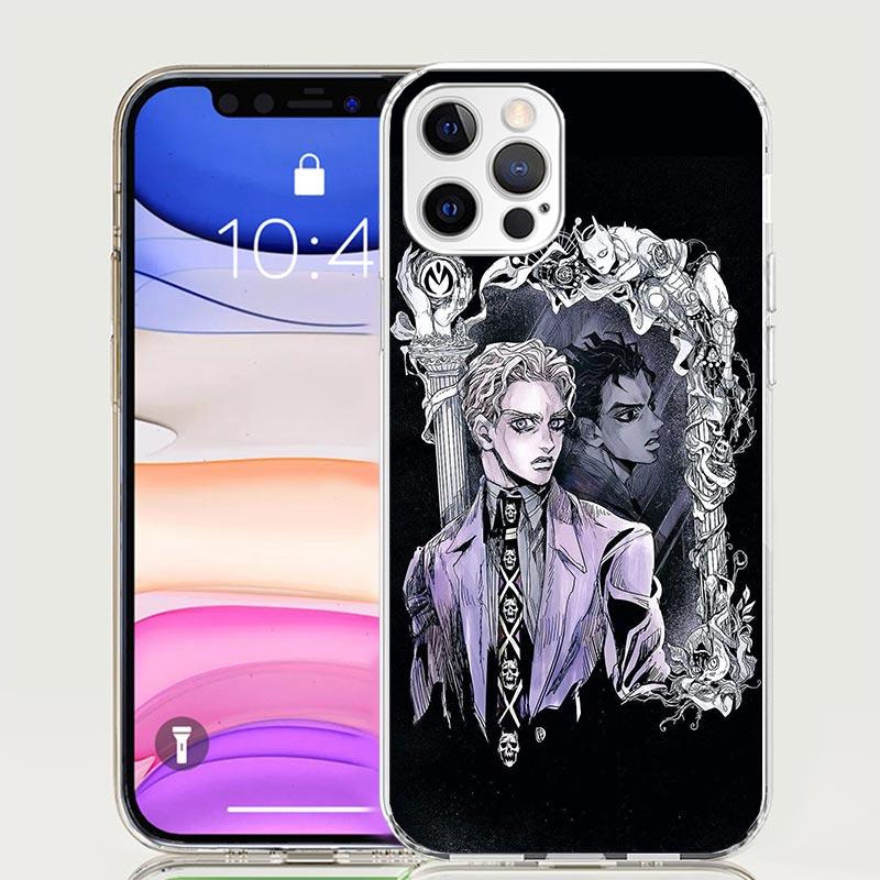 Чехол для телефона JoJo Кира Йошикаге Killer Queen Для iPhone 17 Air 16 15 Plus 11 14 Pro Max 13 Mini 12 7 8 + SE Рисунок Арт На заказ